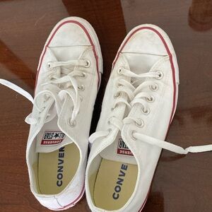 Converse white chucks size 8 women’s